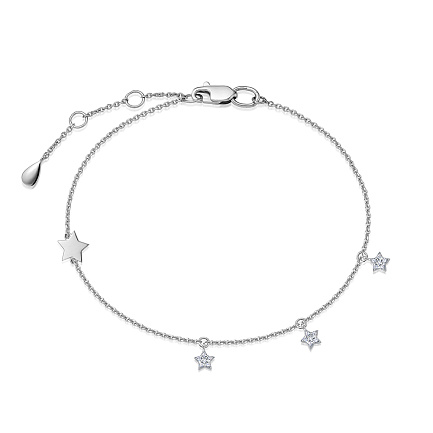 Браслет из белого золота с бриллиантами