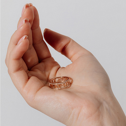 Кольцо из красного золота