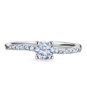 Кольцо из серебра с фианитом