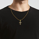 Крест из серебра с позолотой