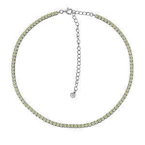 Колье из серебра с фианитом