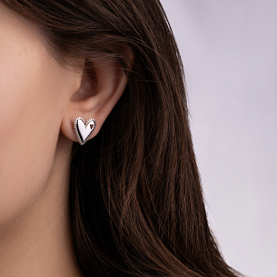 Серьги Пусеты из серебра