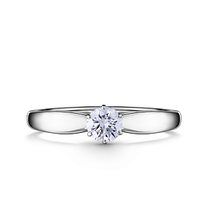 Кольцо из белого золота