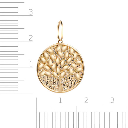 Подвеска из желтого золота