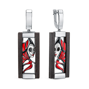 Серьги с английским замком из серебра