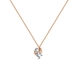 Колье из красного золота с жемчугом