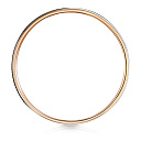 Кольцо обручальное с алмазной гранью