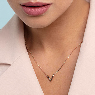 Колье из красного золота