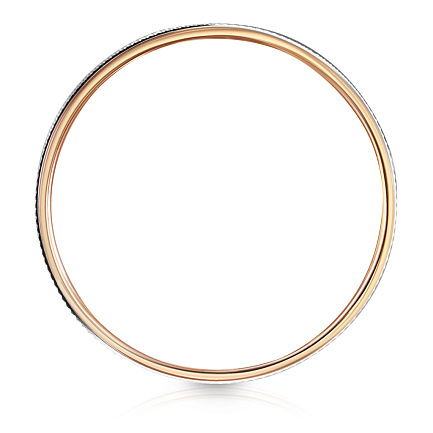 Кольцо обручальное с алмазной гранью