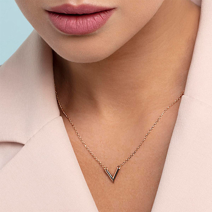 Колье из красного золота