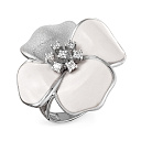 Кольцо из серебра с фианитами