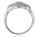 Кольцо из серебра с фианитом