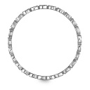 Кольцо из белого золота с сапфирами