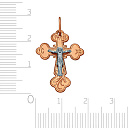Крест из комбинированного золота
