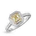 Кольцо из белого золота с бриллиантами