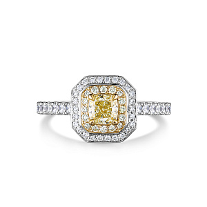 Кольцо из белого золота с бриллиантами