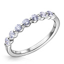 Кольцо из белого золота с бриллиантами