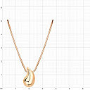 Колье из красного золота