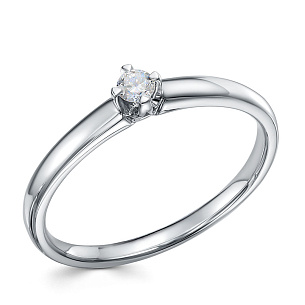 Кольцо из платины с бриллиантом