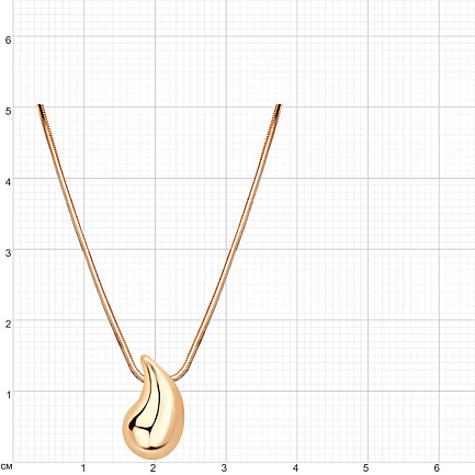 Колье из красного золота