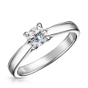 Кольцо из белого золота