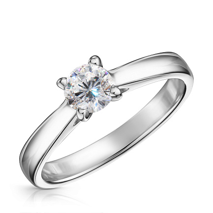 Кольцо из белого золота