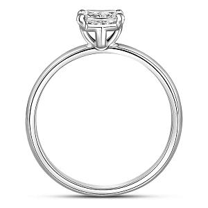 Кольцо из белого золота с бриллиантом