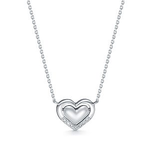 Колье из белого золота с бриллиантами