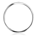 Кольцо обручальное из белого золота с бриллиантом