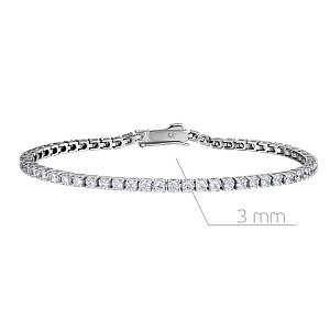 Браслет декоративный из серебра