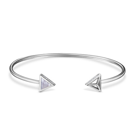 Браслет декоративный из белого золота с бриллиантами