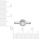 Кольцо из белого золота с бриллиантами