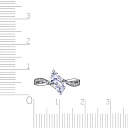 Кольцо из серебра с фианитом