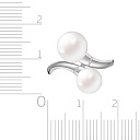 Кольцо из белого золота с жемчугом