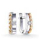 Серьги из белого золота с бриллиантами