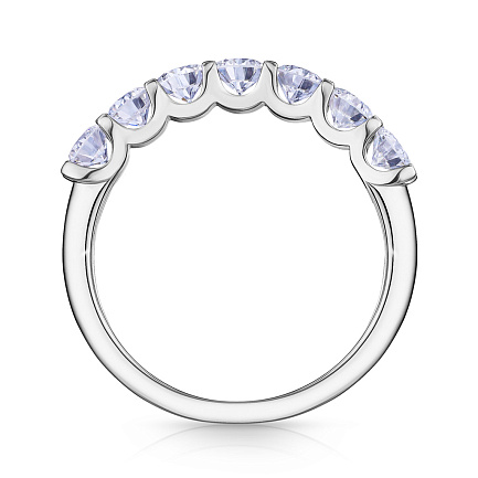 Кольцо из белого золота с бриллиантами