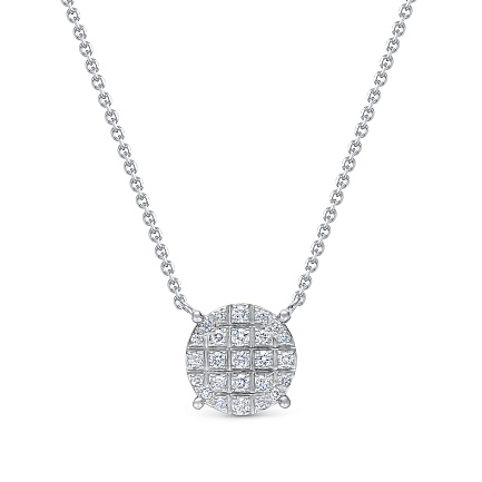 Колье из белого золота с бриллиантами