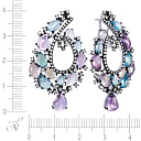 Серьги из белого золота с бриллиантами