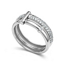 Кольцо из белого золота с бриллиантами