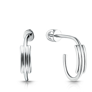 Пусеты из серебра