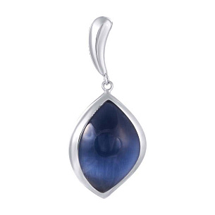 Подвеска из серебра с стеклом