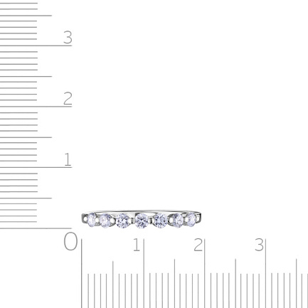 Кольцо из белого золота с бриллиантами