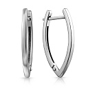 Серьги с английским замком из серебра