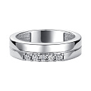 Кольцо из серебра с бриллиантом