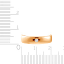 Кольцо обручальное из красного золота