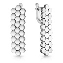 Серьги с английским замком из серебра