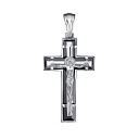 Крест из серебра с фианитом