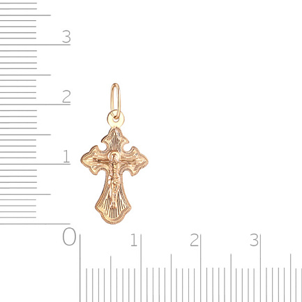 Крест из красного золота