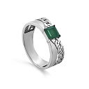 Кольцо из серебра с агатом