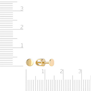 Серьги-пусеты из золота